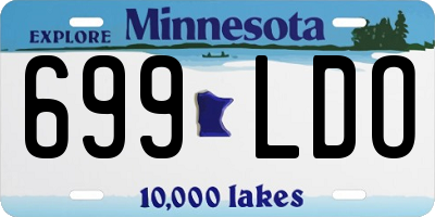 MN license plate 699LDO