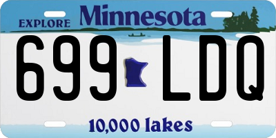 MN license plate 699LDQ