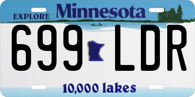 MN license plate 699LDR