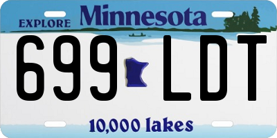 MN license plate 699LDT