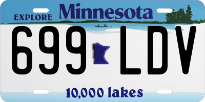 MN license plate 699LDV