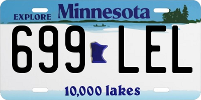 MN license plate 699LEL