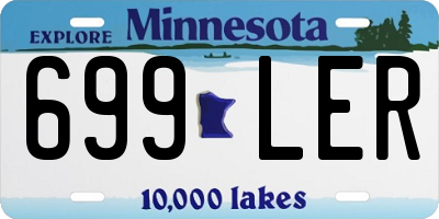 MN license plate 699LER