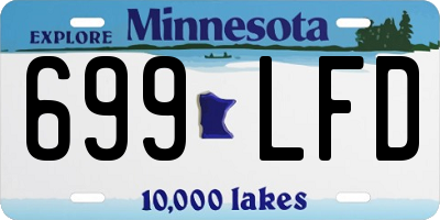 MN license plate 699LFD