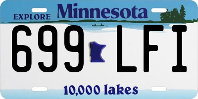 MN license plate 699LFI