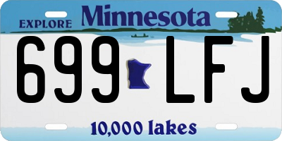 MN license plate 699LFJ