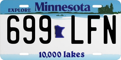 MN license plate 699LFN