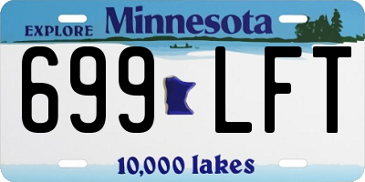 MN license plate 699LFT