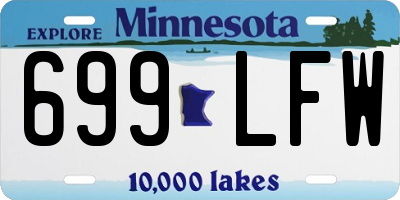 MN license plate 699LFW