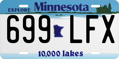 MN license plate 699LFX