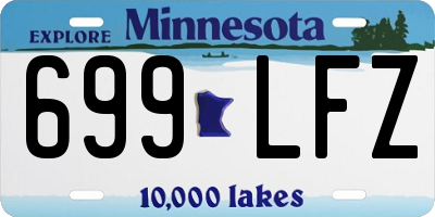 MN license plate 699LFZ