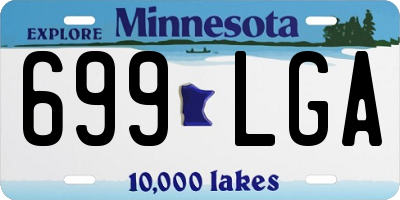 MN license plate 699LGA