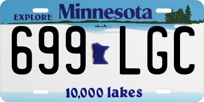 MN license plate 699LGC