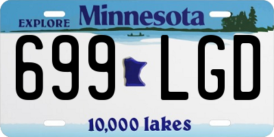 MN license plate 699LGD