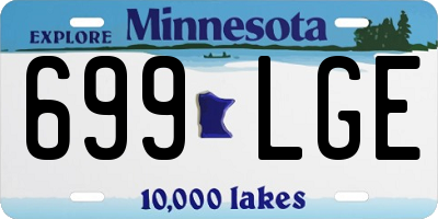 MN license plate 699LGE