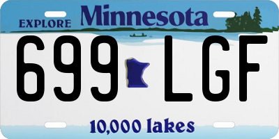 MN license plate 699LGF