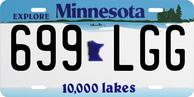 MN license plate 699LGG