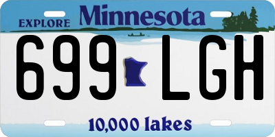 MN license plate 699LGH