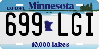 MN license plate 699LGI