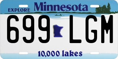 MN license plate 699LGM