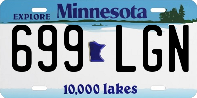 MN license plate 699LGN
