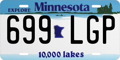 MN license plate 699LGP