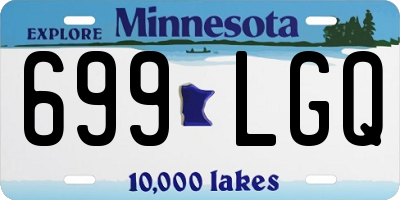 MN license plate 699LGQ