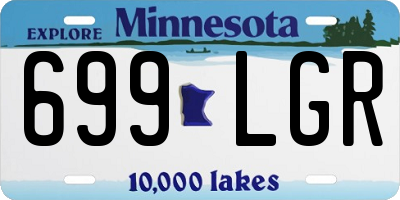 MN license plate 699LGR