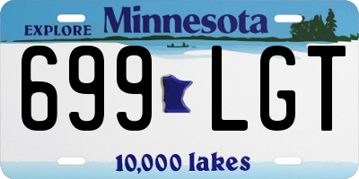 MN license plate 699LGT