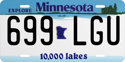 MN license plate 699LGU