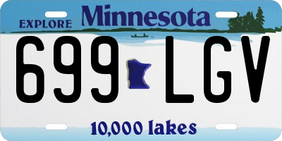 MN license plate 699LGV