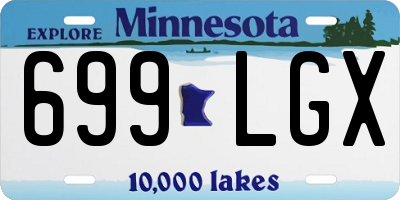 MN license plate 699LGX