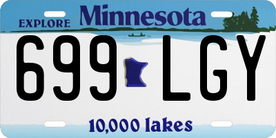 MN license plate 699LGY