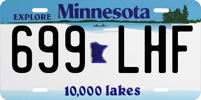 MN license plate 699LHF