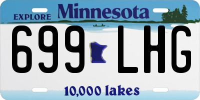 MN license plate 699LHG