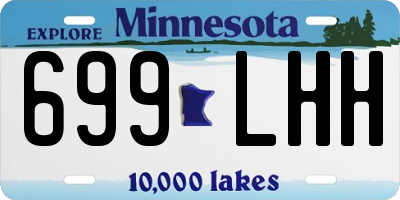 MN license plate 699LHH