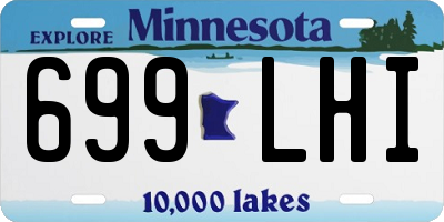 MN license plate 699LHI