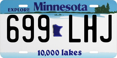 MN license plate 699LHJ