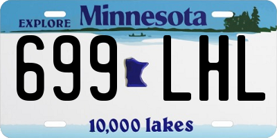 MN license plate 699LHL