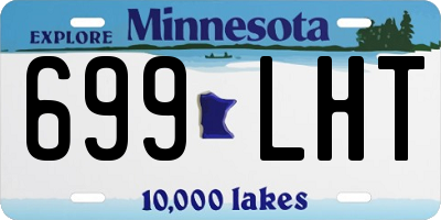 MN license plate 699LHT