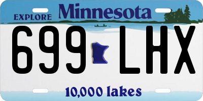 MN license plate 699LHX