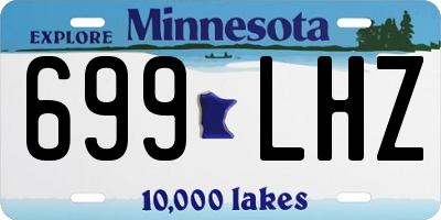 MN license plate 699LHZ