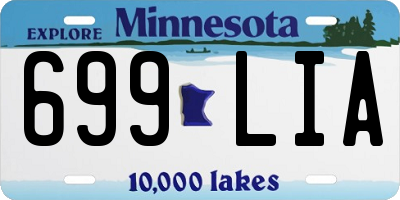 MN license plate 699LIA