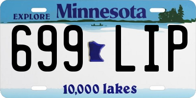 MN license plate 699LIP