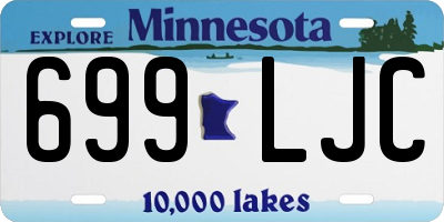 MN license plate 699LJC