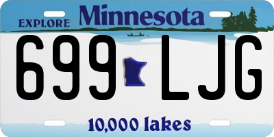 MN license plate 699LJG