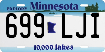 MN license plate 699LJI