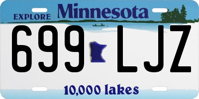 MN license plate 699LJZ