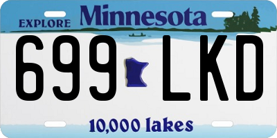 MN license plate 699LKD