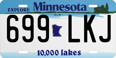 MN license plate 699LKJ